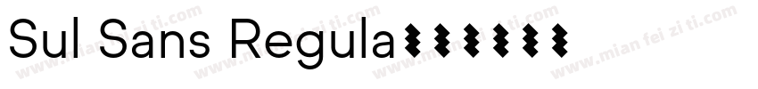 Sul Sans Regula字体转换